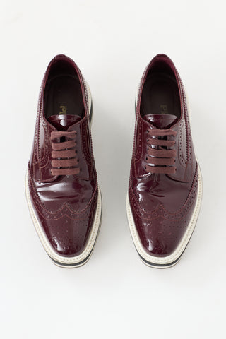 Prada Patent Leather Brogue Oxford
