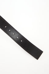 Prada Vintage Leather Geometric Buckle Belt