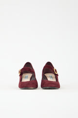 Prada Suede Mary Jane Heel