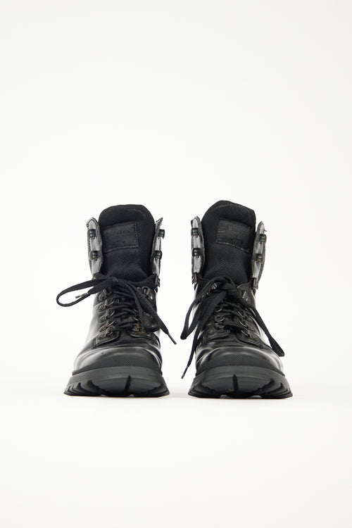 Prada Leather Hiking Boot