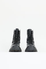 Prada Leather & Re-Nylon Monolith Boot