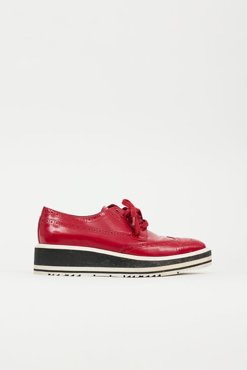 Prada Leather Brogue Derby