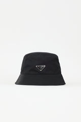 Prada Nylon Triangle Bucket Hat