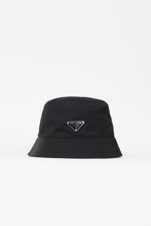 Prada Nylon Triangle Bucket Hat