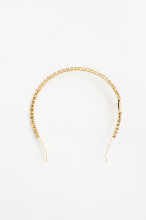 Prada Crystal Embellished Headband