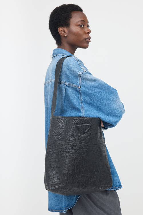 Prada SS 2023 Full Grain Leather Tote Bag