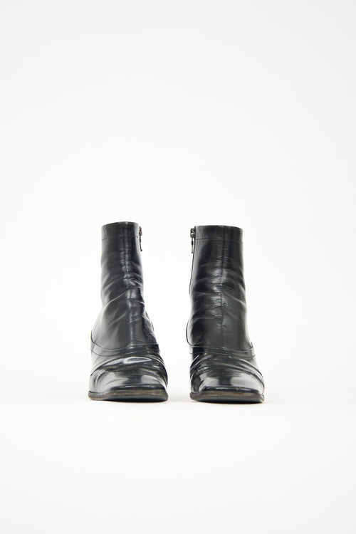 Prada FW 2001 Leather Boot