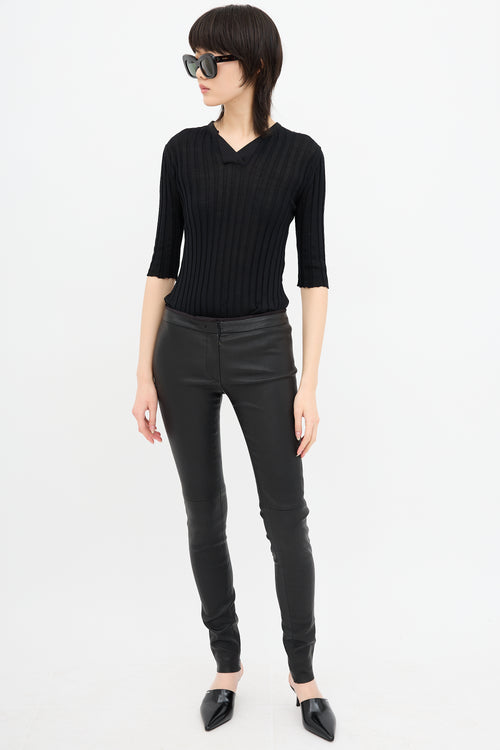 Prada Leather Legging