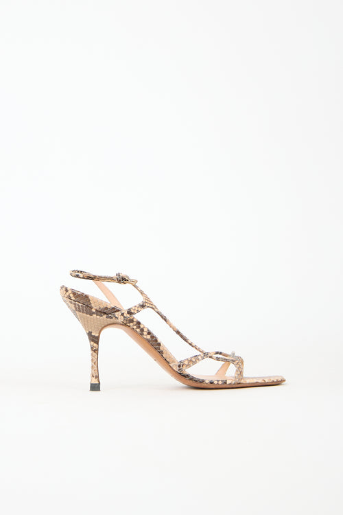 Prada Textured Leather Sandal