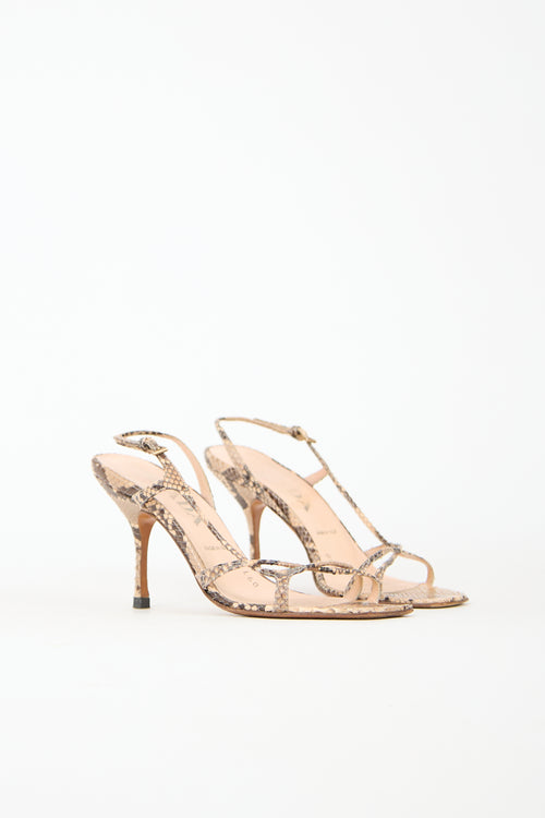 Prada Textured Leather Sandal