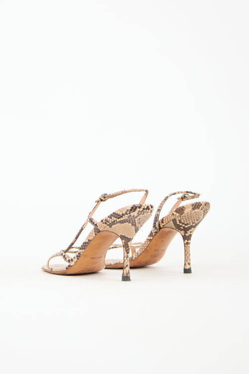 Prada Textured Leather Sandal