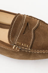 Prada Suede Logo Loafer