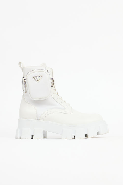 Prada Leather Monolith Boot