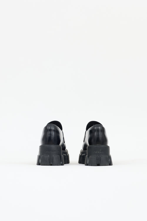 Prada Leather Monolith Loafer