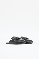 Prada Leather Padded Loafer Mule