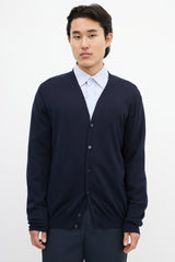 Prada // Navy Knit V-Neck Cardigan – VSP Consignment