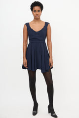 Prada 2011 Crepe Pleated Dress