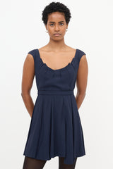Prada 2011 Crepe Pleated Dress
