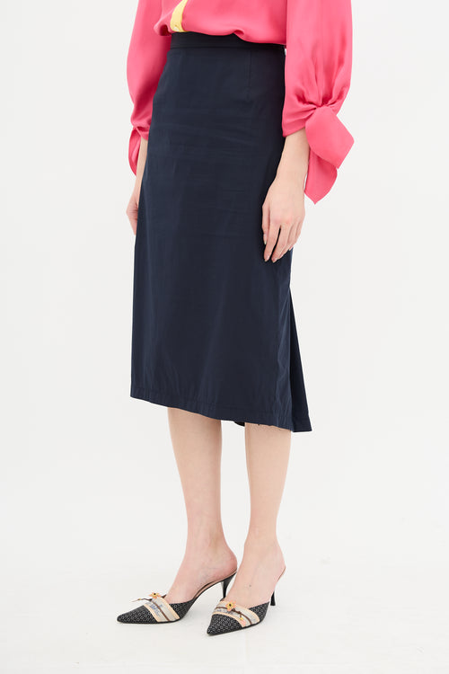Prada Pleated Midi Skirt