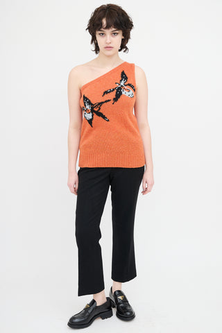 Prada Spring 2018 One Shoulder Top