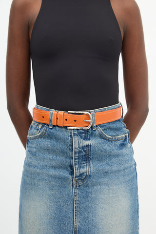 Prada Leather Buckle Belt