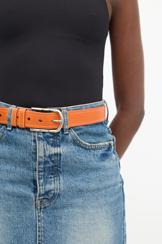 Prada Leather Buckle Belt