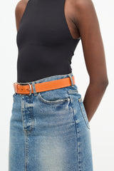 Prada Leather Buckle Belt