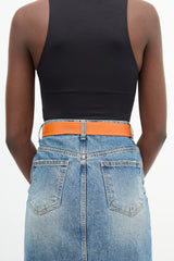 Prada Leather Buckle Belt