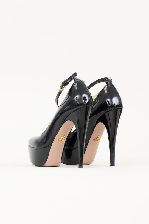 Prada Patent Platform Pump