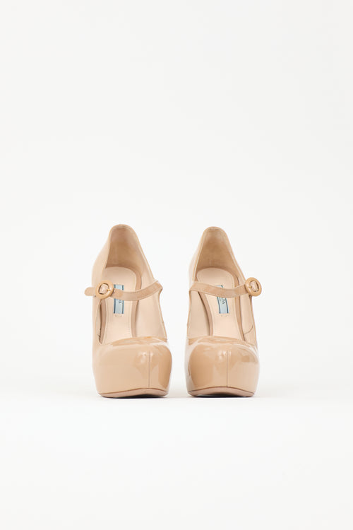 Prada Patent Platform Heel