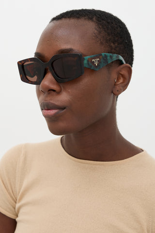 Prada SPR15Y-F Rectangular Sunglasses