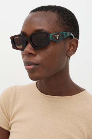 Prada SPR15Y-F Rectangular Sunglasses