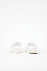Prada Rubber Triangle Logo Slide