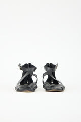 Prada Leather Flat Caged Sandal