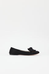 Prada Satin Logo Flat