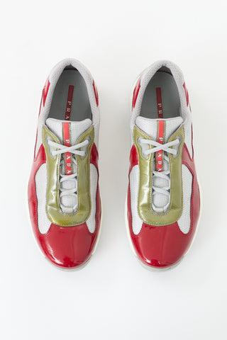 Prada Patent America's Cup Sneaker