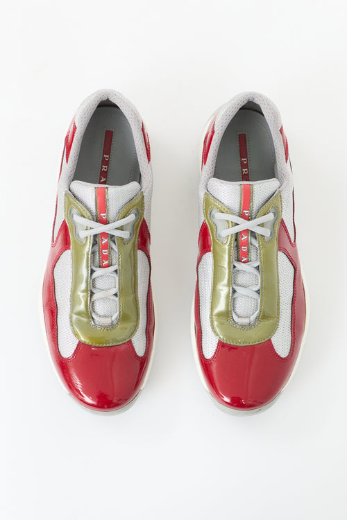 Prada Patent America's Cup Sneaker