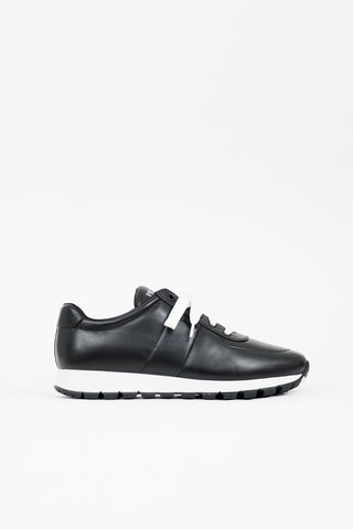 Prada Leather Logo Sneaker
