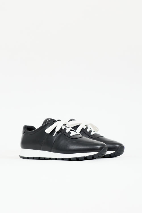 Prada Leather Logo Sneaker