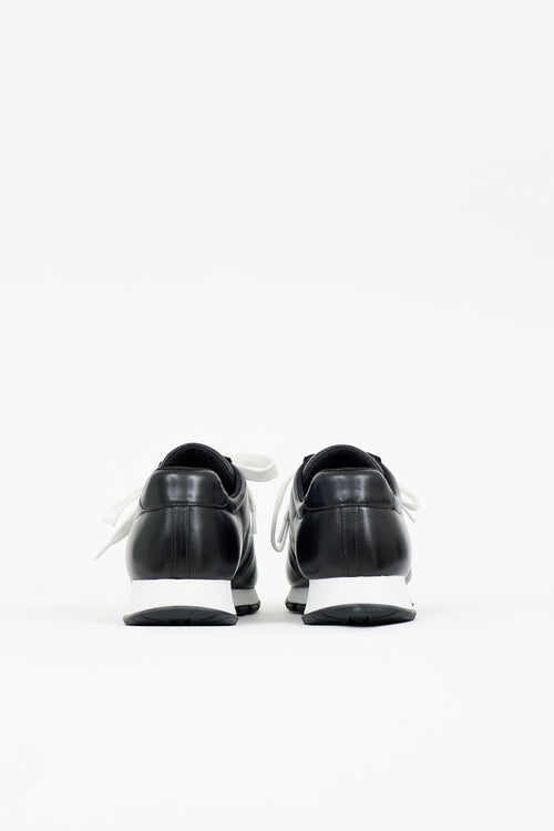 Prada Leather Logo Sneaker