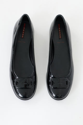 Prada Sport Patent Leather Flat