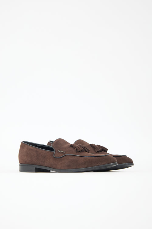 Prada Suede Tassel Loafer