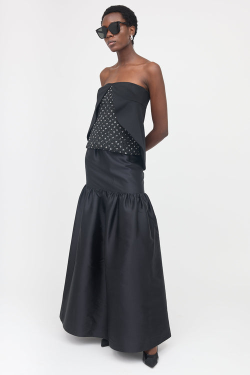 Prabal Gurung Silk Tiered Maxi Skirt