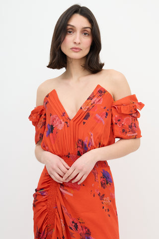 Preen Pre-Fall 2018 Floral Dana Dress