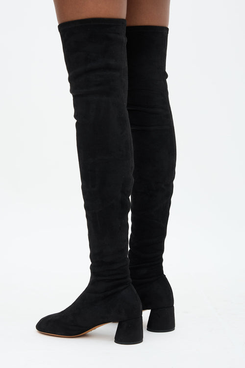 Proenza Schouler Stretch Faux Suede Glove Boot
