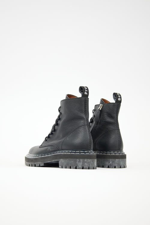 Proenza Schouler Leather Combat Boot