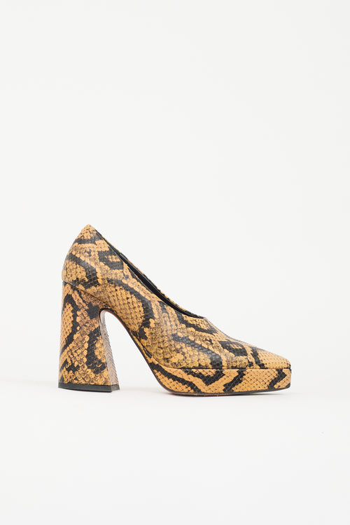 Proenza Schouler Textured Leather Pump