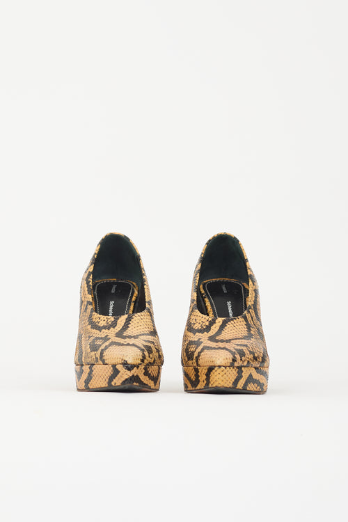 Proenza Schouler Textured Leather Pump