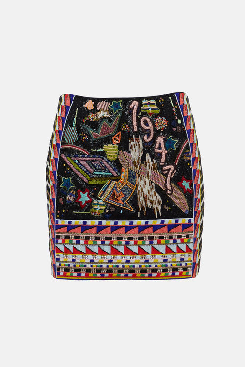 Emilio Pucci SS 2014 Embellished Mini Skirt