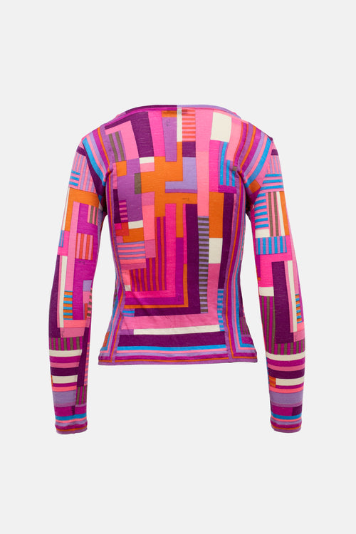 Emilio Pucci FW 2002 Printed Long Sleeve Top